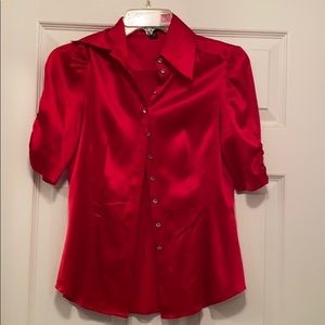 Silk red Bebe blouse